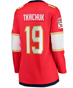 Matthew Tkachuk 19 Florida Panthers Women's 2023 Stanley Cup Final Home Breakaway Player Jersey - Red - Robokeg