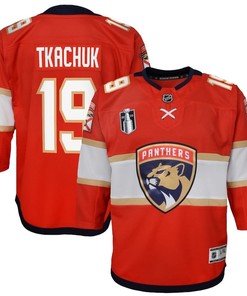 Matthew Tkachuk 19 Florida Panthers Youth 2023 Stanley Cup Final Home Jersey - Red - Robokeg
