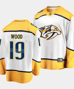 Matvei Michkov #19 Nashville Predators 2023 NHL Draft Away Men Jersey - Yellow/White - Robokeg
