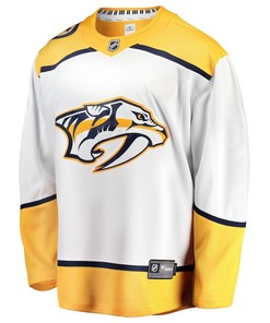 Matvei Michkov #19 Nashville Predators 2023 NHL Draft Away Men Jersey - Yellow/White - Robokeg