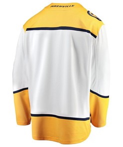 Matvei Michkov #19 Nashville Predators 2023 NHL Draft Away Men Jersey - Yellow/White - Robokeg