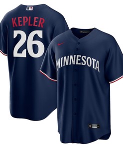 Max Kepler 26 Minnesota Twins Team Logo Alternate Men Jersey - Navy - Robokeg