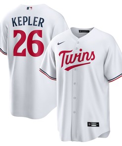 Max Kepler 26 Minnesota Twins Team Logo Home Men Jersey - White - Robokeg