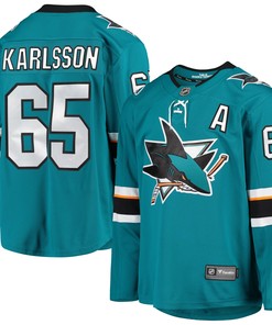 Melker Karlsson San Jose Sharks Fanatics Branded Breakaway Home Player Jersey - Teal Nhl - Robokeg