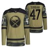 Men Buffalo Sabres Malcolm Subban 2022 Military Appreciation Night Camo 47 Jersey Primegreen Jersey - Robokeg