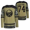 Men Buffalo Sabres Rasmus Asplund 2022 Military Appreciation Night Camo 74 Jersey Primegreen Jersey - Robokeg