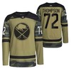 Men Buffalo Sabres Tage Thompson 2022 Military Appreciation Night Camo 72 Jersey Primegreen Jersey - Robokeg