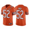 Men Chicago Bears 100th Anniversary Khalil Mack Orange Vapor Limited Jersey - Robokeg