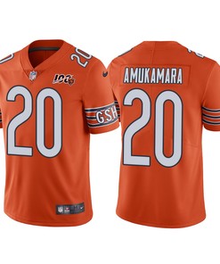 Men Chicago Bears 100th Anniversary Prince Amukamara Orange Vapor Limited Jersey - Robokeg
