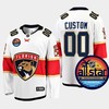 Men Florida Panthers Custom 00 2023 NHL All-Star Away White Jersey - Robokeg