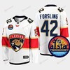 Men Florida Panthers Gustav Forsling 42 2023 NHL All-Star Away White Jersey - Robokeg
