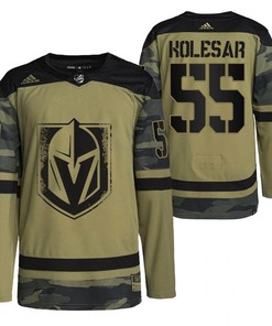Men Keegan Kolesar Golden Knights 55 Camo Jersey 2021-22 Military Appreciation Jersey - Robokeg