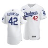 Men Los Angeles Dodgers Jackie Robinson 42 Jackie Robinson Day Home Jersey White - Robokeg