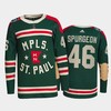 Men Minnesota Wild Jared Spurgeon 46 2022 Winter Classic Green Jersey Jersey - Robokeg