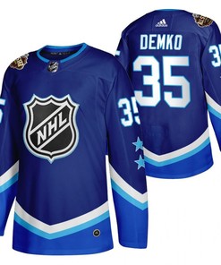 Men Vancouver Canucks Thatcher Demko 2022 All-Star Blue 35 Jersey Western - Robokeg