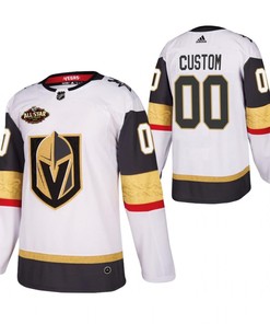 Men Vegas Golden Knights 00 Custom 2023 All-Star White Jersey Away Jersey - Robokeg