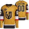 Men Vegas Golden Knights 00 Custom Primegreen Gold Jersey 2023 All-Star Jersey - Robokeg