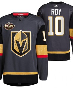 Men Vegas Golden Knights 10 Nicolas Roy Alternate Primegreen Black Jersey 2023 All-Star Jersey - Robokeg