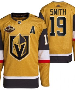 Men Vegas Golden Knights 19 Reilly Smith Primegreen Gold Jersey 2023 All-Star Jersey - Robokeg