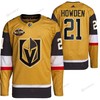 Men Vegas Golden Knights 21 Brett Howden Primegreen Gold Jersey 2023 All-Star Jersey - Robokeg