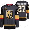 Men Vegas Golden Knights 27 Shea Theodore Alternate Primegreen Black Jersey 2023 All-Star Jersey - Robokeg