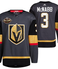 Men Vegas Golden Knights 3 Brayden McNabb Alternate Primegreen Black Jersey 2023 All-Star Jersey - Robokeg