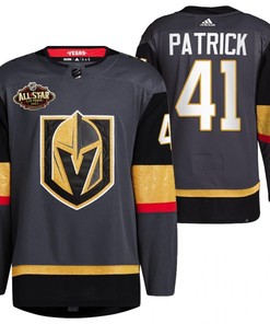 Men Vegas Golden Knights 41 Nolan Patrick Alternate Primegreen Black Jersey 2023 All-Star Jersey - Robokeg