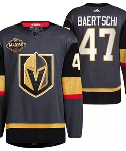 Men Vegas Golden Knights 47 Sven Baertschi Home Gold Jersey 2023 All-Star Jersey - Robokeg