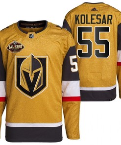 Men Vegas Golden Knights 55 Keegan Kolesar Primegreen Gold Jersey 2023 All-Star Jersey - Robokeg