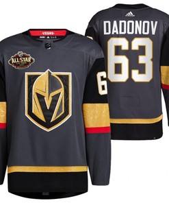 Men Vegas Golden Knights 63 Evgenii Dadonov Alternate Primegreen Black Jersey 2023 All-Star Jersey - Robokeg