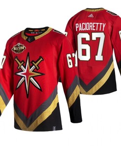 Men Vegas Golden Knights 67 Max Pacioretty 2023 All-Star Red Jersey Reverse Retro Jersey - Robokeg