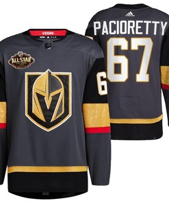 Men Vegas Golden Knights 67 Max Pacioretty Alternate Primegreen Black Jersey 2023 All-Star Jersey - Robokeg