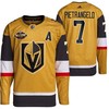 Men Vegas Golden Knights 7 Alex Pietrangelo Primegreen Gold Jersey 2023 All-Star Jersey - Robokeg