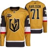 Men Vegas Golden Knights 71 William Karlsson Primegreen Gold Jersey 2023 All-Star Jersey - Robokeg