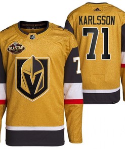 Men Vegas Golden Knights 71 William Karlsson Primegreen Gold Jersey 2023 All-Star Jersey - Robokeg