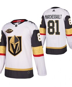 Men Vegas Golden Knights 81 Jonathan Marchessault 2023 All-Star White Jersey Away Jersey - Robokeg
