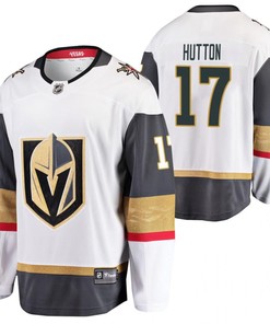 Men Vegas Golden Knights Ben Hutton 17 2023 Away Player White Jersey Jersey - Robokeg