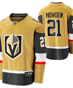 Men Vegas Golden Knights Brett Howden 21 2023 Jersey Gold Alternate Jersey - Robokeg