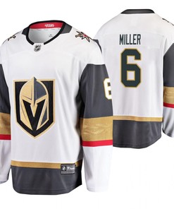 Men Vegas Golden Knights Colin Miller 6 Player Away White Jersey Jersey - Robokeg