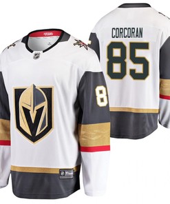 Men Vegas Golden Knights Connor Corcoran 85 Away Breakaway Player White Jersey Jersey - Robokeg