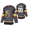 Men Vegas Golden Knights Custom 00 Gray Player Jersey Jersey - Robokeg