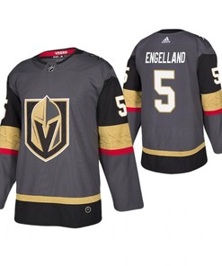 Men Vegas Golden Knights Deryk Engelland 5 Gray Player Jersey Jersey - Robokeg