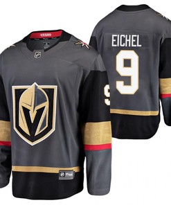 Men Vegas Golden Knights Jack Eichel 9 Jersey Black Home 2023 Trade Jersey Jersey - Robokeg