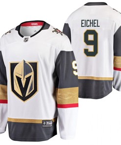 Men Vegas Golden Knights Jack Eichel 9 Jersey White Away 2023 Trade Jersey Jersey - Robokeg
