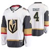 Men Vegas Golden Knights Jimmy Schuldt 4 Player Away White Jersey Jersey - Robokeg