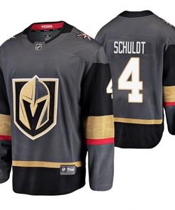 Men Vegas Golden Knights Jimmy Schuldt 4 Player Home Black Jersey Jersey - Robokeg