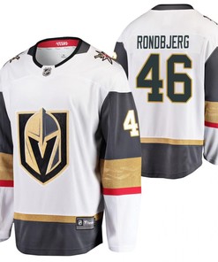 Men Vegas Golden Knights Jonas Rondbjerg 46 2023 Away Player White Jersey Jersey - Robokeg