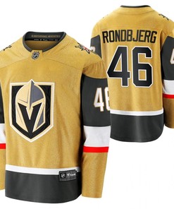 Men Vegas Golden Knights Jonas Rondbjerg 46 2023 Home Player Gold Jersey Jersey - Robokeg