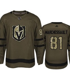 Men Vegas Golden Knights Jonathan Marchessault 81 Military Camo Jersey Jersey - Robokeg