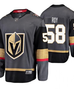 Men Vegas Golden Knights Nicolas Roy 58 Jersey Men Home Breakaway Player Jersey - Robokeg
